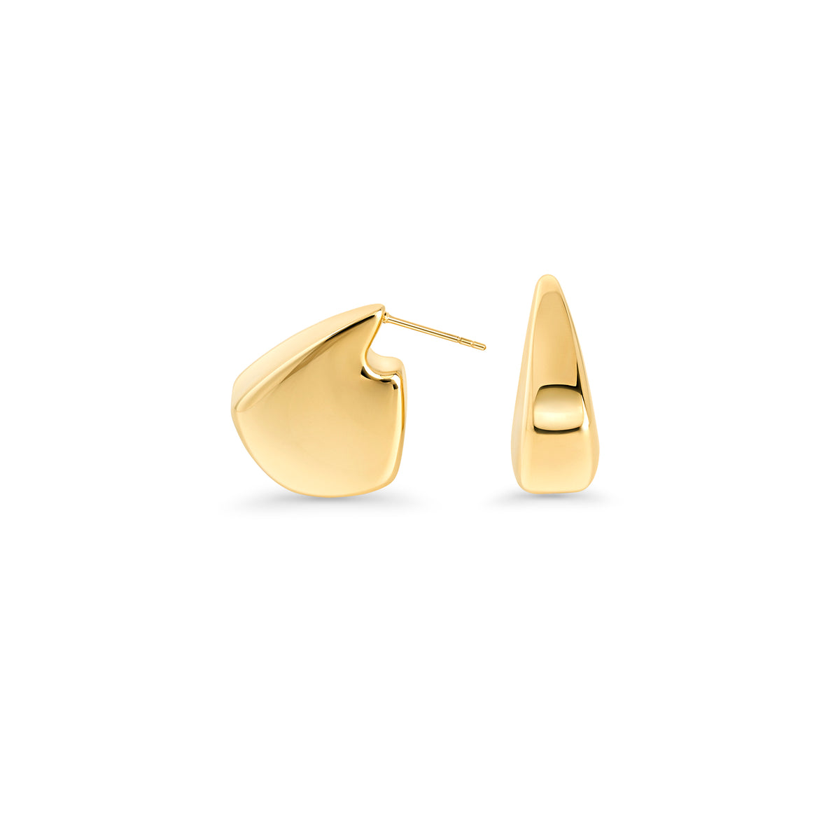 Navy Hoop Earrings